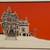 Woody Hanson Framed Original Print, California Mansion, Signed 2 thumbnail