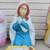 Vintage Blow Mold 6pc Nativity Set Christmas Decoration 5 thumbnail