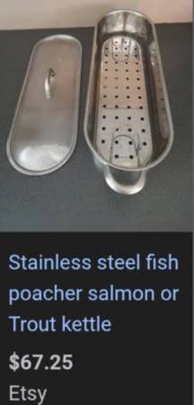 Stainless steel fish kettle / poacher 1