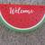 Painted Wood Indoor WELCOME Watermelon Slice Wedge Home Decor 1 thumbnail