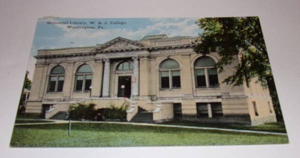 1918 Washington & Jefferson College Postcard 1