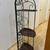 Wrought Iron and Wicker Corner Plant Stand 2 thumbnail