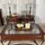 Glass & Wood Coffee Table Set Of 3 2 thumbnail