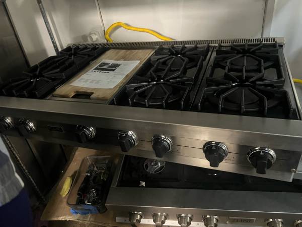 VIKING 48” GAS RANGE TOP COOKTOP STAINLESE STEEL 1
