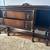 Antique English Jacobean Revival Carved Buffet Server Sideboard 5 thumbnail