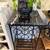 12 Bottle Black and White Marble Wine Rack Table 5 thumbnail
