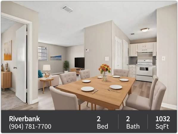 $1,140 / 2br - 1032ft2 - Feel right at home! Comfort without breaking the bank! (Jacksonville)64005272294914121