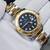 18k Gold Rolex Yacht-Master 40 Blue Dial Red Print Engraved Bezel 1 thumbnail