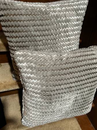 New, Large Microfiber Throw Pillows with Zipper Covers 1