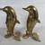 Dolphins Solid Brass Pair Standing Ridding Wave Home Decor Statues 11" 3 thumbnail