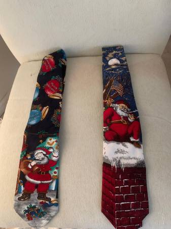 MENS CHRISTMAS TIES - NEVER USED 1