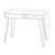 Hairpin Writing Desk with Storage - White 4 thumbnail