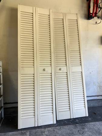 2 - 24" x 79" Wood Bifold Doors (1-28) 1