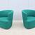 Modern Coalesse Joel Blue Swivel Lounge Chairs by Walter Knoll, a Pair 4 thumbnail