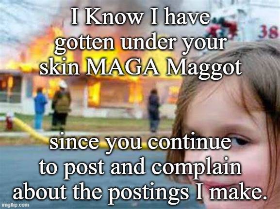 I Know We Have Gotten Under Your Skin MAGA Maggot 1