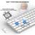 Wireless Keyboard for Mac, Bluetooth/2.4G USB, Rechargeable, NEW 5 thumbnail
