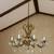 Bronze/Brass Chandelier 8 bulb Ceiling Light 2 thumbnail