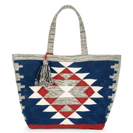 SOLE SOCIETY "REES" TRIBAL OVERSIZE TOTE BAG 1