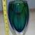 1960s Murano Sommerso Flavio Poli Faceted Green Blue Vase 10 thumbnail