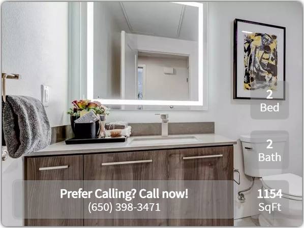 $4,766 / 2br - 1154ft2 - Wonderful 2 bed / 2 bath in prime location! Close to everything! (Mountain View)63799516604161121
