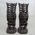 Hawaiian Long Life Tiki Hapa Wood Statues Pair 6 1/4" Tall 1 thumbnail