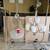 Brushed nickel and glass chandelier and 2 other fixtures ! 1 thumbnail