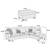 3 - Piece Upholstered Sectional Sofa 4 thumbnail