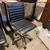 Black Armless Rolling Office Chair with Chrome Base 1 thumbnail