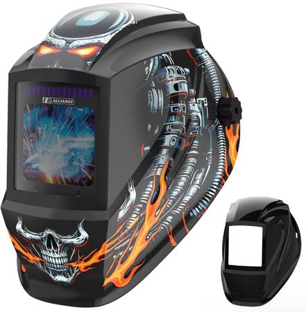 Welding Helmet Auto Darkening Large Viewing Screen optical clarity 1