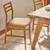 Pair of Article Wosla Leather Dining Chairs - Oak And Taos Tan 6 thumbnail