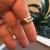 14K Yellow, Rose and White Gold 3 Bands (Size 4-5) Linked Together 8 thumbnail