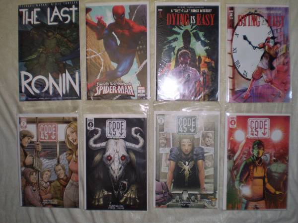 NEW Comic Books,  Last Ronin, Spiderman, Dying Is Easy, Code 45 1