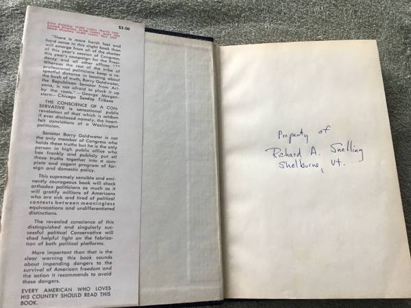 “The Conscience of a Conservative” Barry Goldwater 1