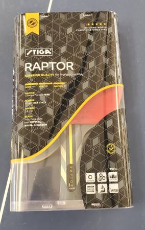 New and Never Use, 5 star Stiga Raptor Ping Pong Paddle 1