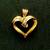 14k GOLD DIAMOND HEART PENDANT 2 thumbnail