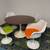 48" Knoll Eero Saarinen Style Tulip Dining Table & Chairs 1 thumbnail