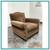 Custom Design Cut Mohair + Suede Lounge Chair + Nailhead Trim 3 thumbnail