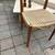 Svegards Markaryd Danish Modern dining chair w/ cord seat as is A69 5 thumbnail