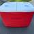 Rubbermaid 50 qt Insulated Modern Red Cooler Ice Chest Built In Cup Ho 1 thumbnail