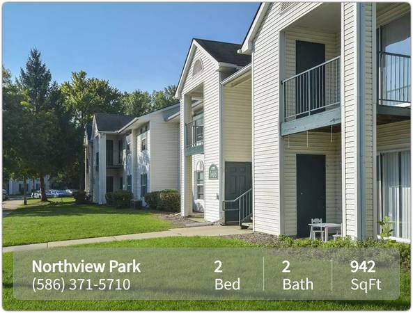 $1,609 / 2br - 942ft2 - Just what you wanted! A great 2 bed, 2 bath in Sterling Heights (Sterling Heights)64018941606017122