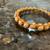Vintage White and Gold Toned Bracelet 1 thumbnail
