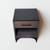 West Elm City Nightstand Grey wash with Black Top 4 thumbnail