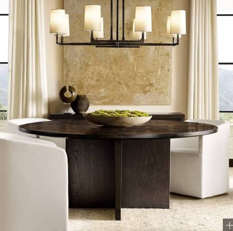 Restoration Hardware Wyeth Round Table 60" Wide 1