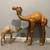 Vintage Pair of Leather Camel Decorations…Both 1 thumbnail