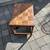 Mid Century Walnut Parquet / checkerboard top end / side table A64 2 thumbnail