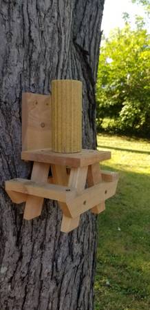 Squirrel Picnic Table Feeder 1