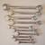 10 Chrome Vanadium Metric Combination Wrenches with Holder EUC 4 thumbnail