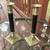 Pair Of Brass And Ebony Candlesticks 2 thumbnail