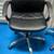 1 Black Leather Office Desk Chair with Chrome Base 1 thumbnail