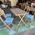 IKEA Patio Table & 4 Folding Chairs with Cushions Home Furniture 1 thumbnail